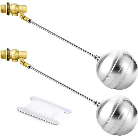 3/4" BSP 304 vanne à bille flottante en acier inoxydable, vanne à bille réglable de flotteur de réservoir d'eau DN15 pour le contrôle du niveau de l'eau (1/3)