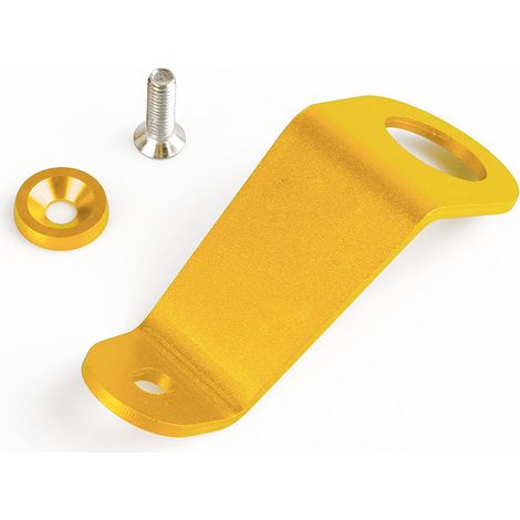 JDM Radiator Bracket Aluminum Alloy Mount for Honda Civic - Gold (with logo) (1/4)