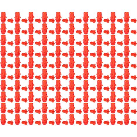 100 pièces support LED plastique rouge 5mm pour voyant lumineux d'avion, cache-lampe en PC (1/5)