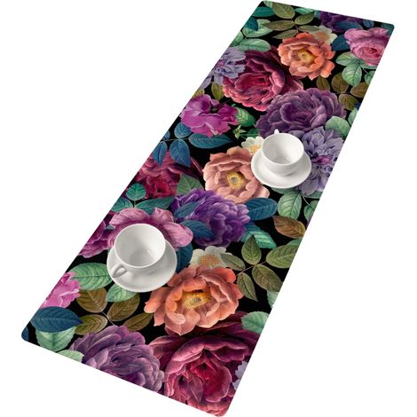 Runner da tavola Enigma 115x40 cm - feltro ecologico, protezione per il tavolo, motivo decorativo, Bertoni (1/3)