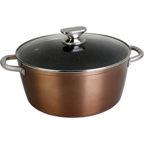 Casseruola alta in alluminio forgiato WECOOK 24 cm per tutti i tipi di fuoco REF 10924