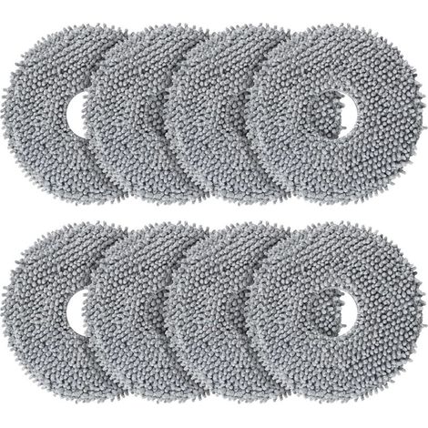 Lot de 8 lingettes de rechange pour robots Roborock Saros 10R / Q Revo / Qrevo MaxV / Qrevo Master / Qrevo Slim/Qrevo Pro/Qrevo S/Qrevo Curve (1/5)
