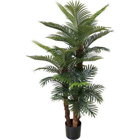 plante verte artificielle kentia feuillage réaliste décoration salon - vert feuillage naturel (1/3)