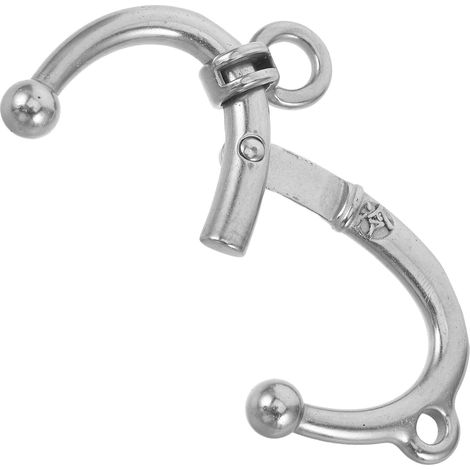 Anneau Nasal Ovale en Acier Inoxydable pour Bovins, Outil de Manipulation du Bétail sans Perçage, Grand Modèle Fixation Clip, Accessoire Vétérinaire pour Ferme et Ranch (1/5)