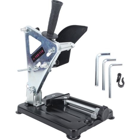 Support de Meuleuse D'angle, Support de Coupe Réglable, Base en Fer, Conception de Tige Portable, pour un Polissage, une Coupe, un Sciage Polyvalents, avec Plate-forme de Travail (1/5)