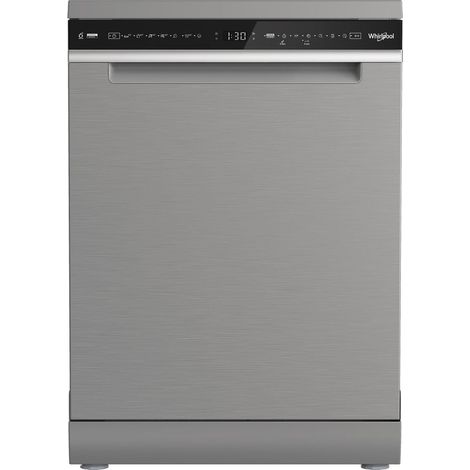Whirlpool W8F HS61X, Lavastoviglie MaxiSpace 60cm, classe A, 15 coperti, 41dBA, Inox