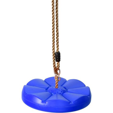 Balançoire ronde en corde pour enfants, siège pivotant puissant, balançoire disque pour aire de jeux extérieure pour enfants de 3 à 10 ans