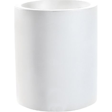 Vaso a cilindro resina ECHO cm. 35 BIANCO (1/2)