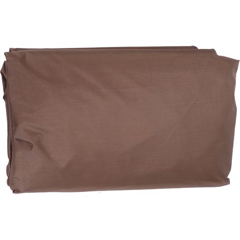 Couverture imperméable et anti-poussière pour spa extérieur rond, protection pour source thermale, couleur café (1/5)