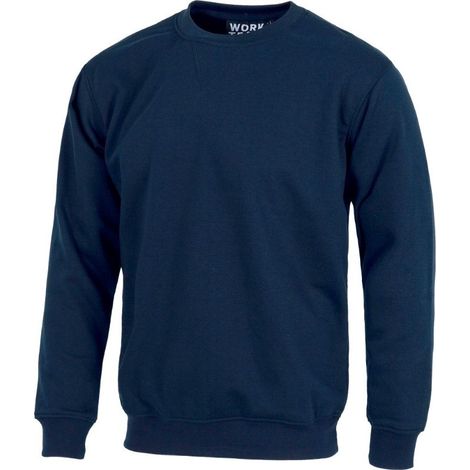 Sudadera Industrial clásica de cuello redondo WORKTEAM S5505 M Azul marino (1/3)