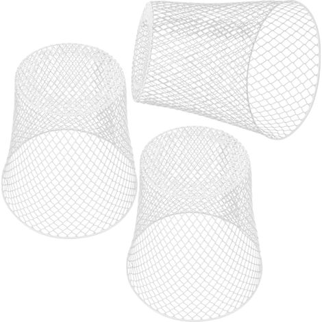 Lot de 3 Paniers de Rangement en Fil de Fer Blanc Couvercle, Grosse Capacité, Léger et Robuste, pour Plantes et Stockage Extérieur (1/5)