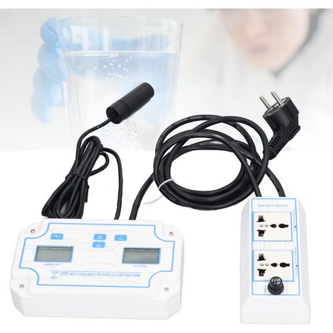 PH/SALT-W2825 Moniteur portable tout-en-un de qualité de l'eau WiFi pH/SALT (salinité, pH et température) - Norme européenne 230 V (1/5)