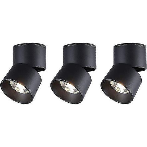 Set di faretti LED orientabili a risparmio energetico con rotazione a 360°, adatti per esposizioni in interni. (1/5)