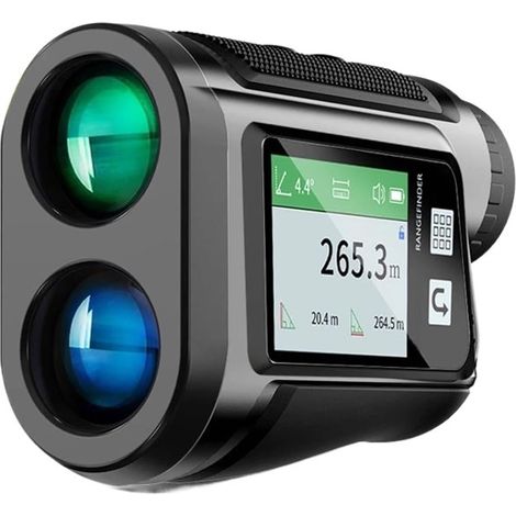 Télémètre À Écran Tactile Télescope De Golf Rechargeable Affichage LCD avec Verrouillage du Drapeau 600m Précis Mesure Distance Effort (1/5)