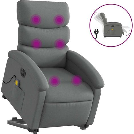 Maison Exclusive - Elektrischer Massagesessel mit Aufstehhilfe Du