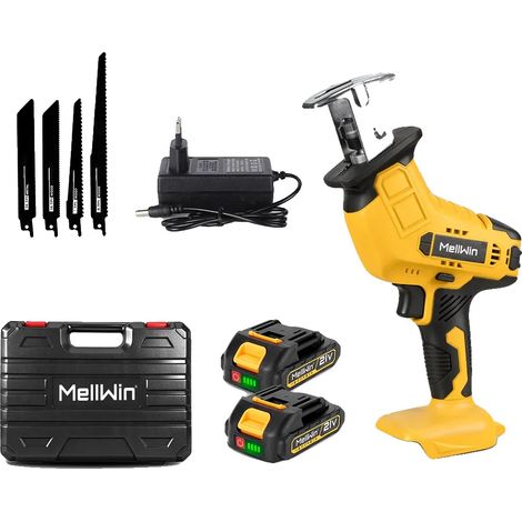 Scie alternative, coupe polyvalente, changements de lame rapides, Ensemble de 2xBatteries (1/2)