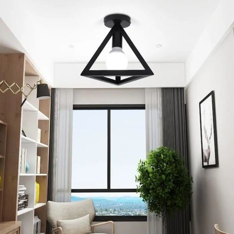 E27 Metal Moderne Suspensions Luminaire Antique Plafonnier Lustre Luminaire Forme de Géométrie pour Salon Chambre Café Bar Restauren (1/4)