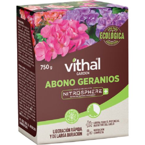 VITHAL GARDEN ABONO GERÁNIOS NITROSPHERE PLUS 750 g
