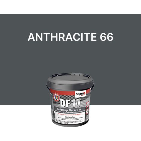 Joint carrelage salle de bains - 1 à 10 mm - Anthracite 66 - Sopro DF 10 -  1 kg