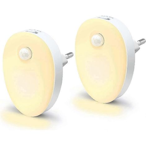 Nachtlicht mit Bewegungsmelder, 2er-Set, Heilwiy LED-Nachtlicht, cleveres Geschenk