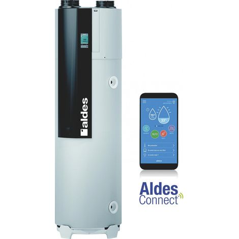 Chauffe-eau thermodynamique ALDES T.FLOW HYGRO Connecté 200L Wifi (1/7)