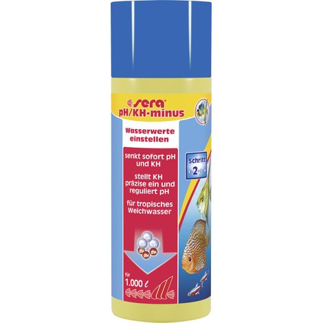 Sera Aquariumwasseraufbereiter pH-KH-minus 250 ml Wasseraufbereiter