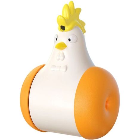 Jouet pour Chat Jouets Interactif Multifonctionnel Electrique Equilibre Laser Automatique à Gobelet Pivotant avec Infrarouge Appareil Appel- Orange, Ensoleillé (1/5)