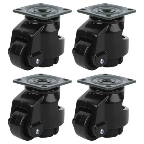 4 Pièces Roulette de Réglage de Niveau, Roulette D'Établi Rétractable Roulette de Nivellement Robuste Roulette Industrielle Pour Tables Mobiles (1/5)