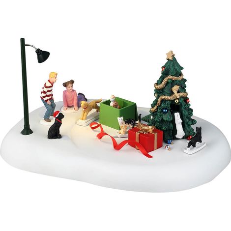 Lemax 44322 Christmas Cats - Scena Decorativa - a Batteria (1/2)