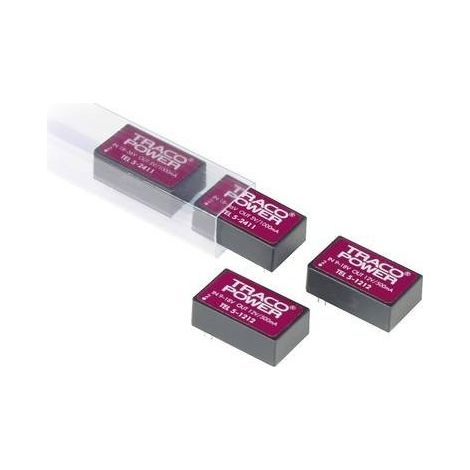 TracoPower TEL 5-2422 Convertitore DC/DC da circuito stampato 24 V/DC 12 V/DC, -12 V/DC 250 mA 6 W Num. uscite: 2 x Con (1/4)