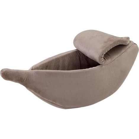 Bananenförmiges Kissenbett für Katzen und Hunde – Weiches und warmes Accessoire (1/5)