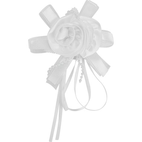 Bouquet de fleurs artificiel pour poignet, idéal pour la décoration de mariage (demoiselles d'honneur, sœurs) - 61435 (1/5)
