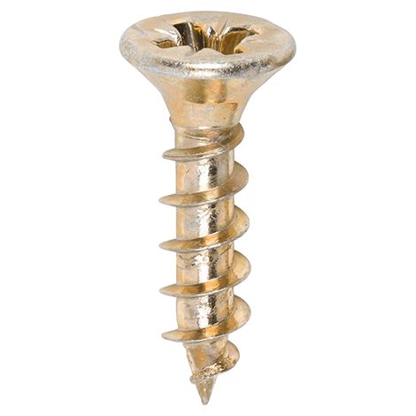 TIMco 4.0 x 17mm Solo Zinc & Yellow Woodscrew Qty 200