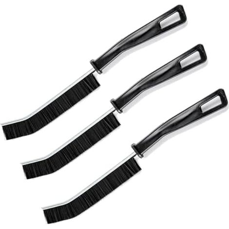 Lot de 3 brosses nettoyage pour crevasses 23 cm – Poignée antidérapante, sûre toutes les surfaces (carrelage, verre, voiture) Brosse joints toilettes, rails - (1/5)