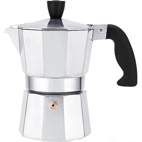 Espressokanne aus Aluminium (150 ml/300 ml) – Kaffeekanne im italienischen Stil für Mokkakanne