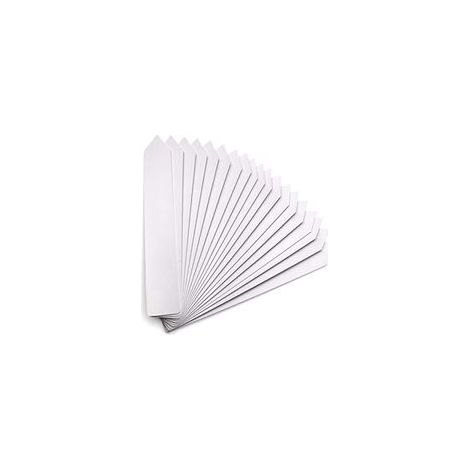 Lot de 100 étiquettes pour Plantes de Jardin, 51cm Plantes Plastique balises et marqueur étanche - Gris Blanc