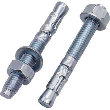 Lot de 25 chevilles d'ancrage compensées en métal plaqué zinc M10 x 80 mm (1/5)