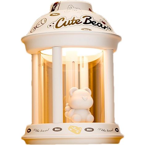 Humidificateur d'air silencieux pour chambre, petit humidificateur de 350 ml, humidificateur de voyage portable, arrêt automatique, dimensions : 10,8 x 10,8 x 15,5 cm (1/5)