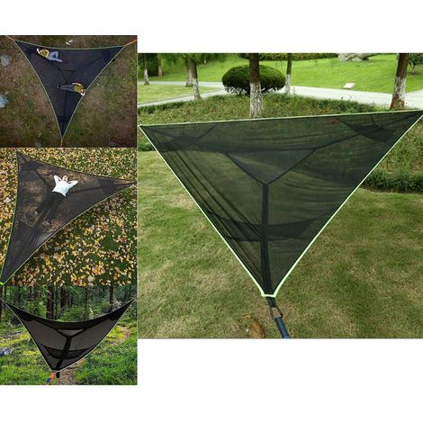 noir 280x280x280cmcamping Hamac Triangulaire Camping Hamac Portable Camping Hamac Arbre Hamac Double Hamac Extrieur Voyage Hamac (1/5)