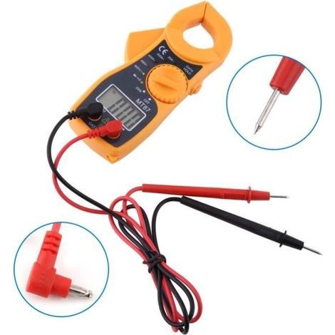 Digitales Multimeter mit AC/DC-Zangenmessgerät und LCD-Anzeige (1/4)