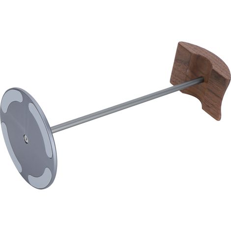 Porte-Casque en Aluminium et Bois de Noyer, Support Élégant pour Écouteurs de Bureau, Accessoire Gaming et Design DIY (1/5)