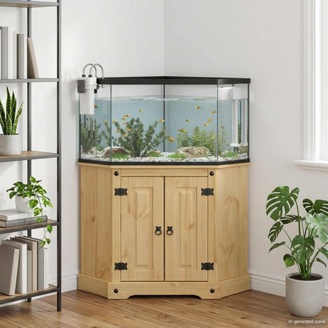 vidaXL Supporto per Acquario CORONA Marrone 70 x 70 x 73 cm 300