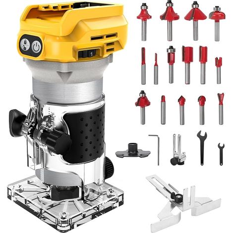 1300W Cordless Router for 20V (without battery) (A) (1/5)