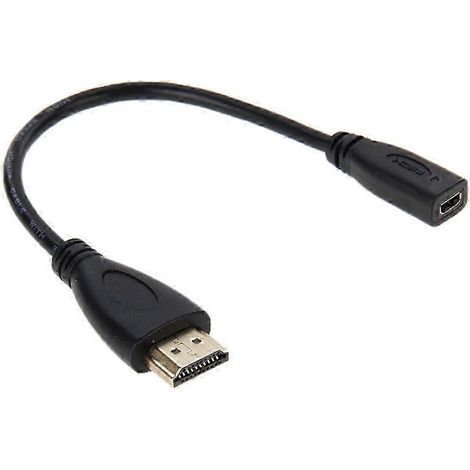 Câble adaptateur HDMI vers micro HDMI, 20 cm de long (1/4)