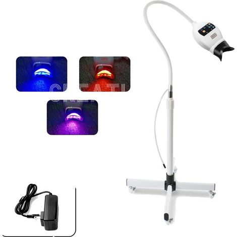 Máquina de blanqueamiento dental, 6 LED de alta potencia, temporizador ajustable, tratamiento de doble arco. (1/2)