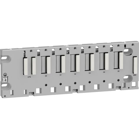 Rack 6 positions Bus X pour M340 - BMXXBP0600