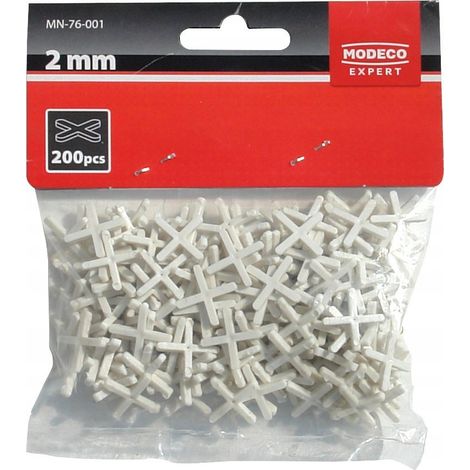 Outil du carreleur expert 1 mm 200 pièces plastique