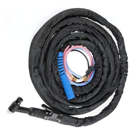 Torche de Soudage TIG Connecteur à Écrou Agon Refroidi à l'Eau avec Câble 4m/8m et Cache en Jean 350A(4m) (1/5)
