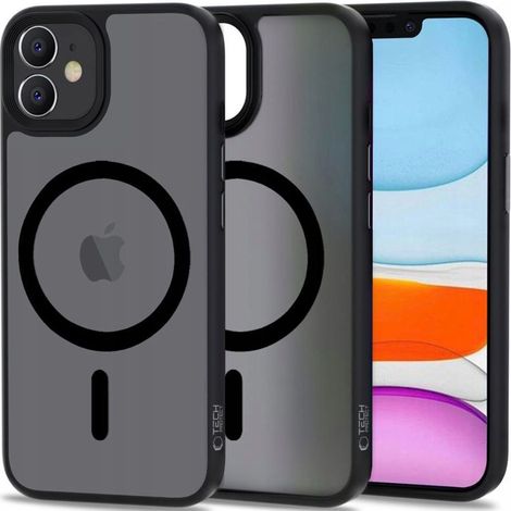 Tech-Protect MagMat MagSafe Hülle für iPhone 11 - Mattschwarz (1/5)