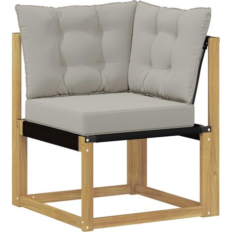 Maison Exclusive - Outdoor Ecksofa Massivholz Akazie und Textilen